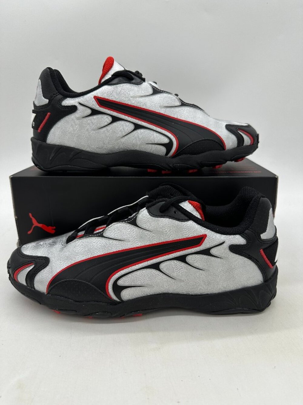 Puma Inhale F1 Men's Size 9 Silver Black Athletic Shoes 308843 02